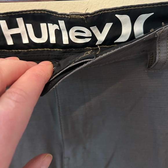 🔥 NWOT Hurley Gray/Green 4-Way Stretch Hybrid Shorts Versatile Design Size 36 - Picture 4 of 8